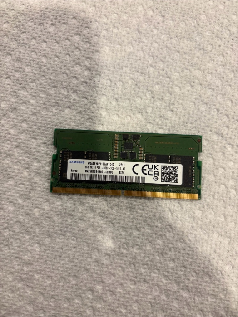 SAMSUNG 8GB 1RX16 DDR5 SODIMM PC5-4800B  LAPTOP MEMORY  SX2Y--Korea